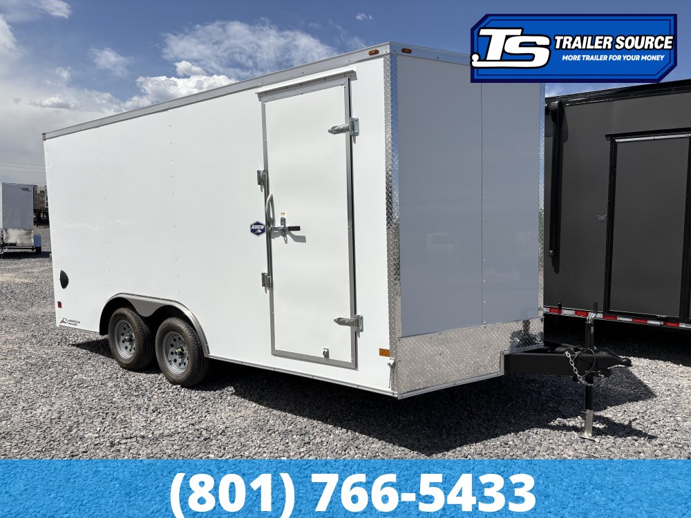 8.5x16 American Hauler Arrow Enclosed Cargo Trailer - 7'0" Interior - 7K GVWR - .080 PolyCor