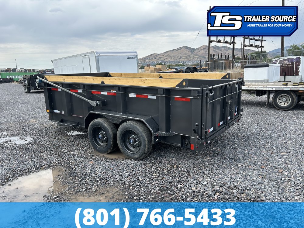 7x14 Diamond C LPT 208 Dump Trailer - 32" Sides - 18K GVWR - 18 Ply Tires, ABS Brakes, Board Brackets