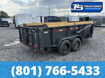 7x14 Diamond C LPT 208 Dump Trailer - 32" Sides - 18K GVWR - 18 Ply Tires, ABS Brakes, Board Brackets