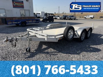 6.5x14 Aluma UTILITY Equipment Trailer - 7K GVWR - Alloy Wheels, Slide Out Ramps, Spare Tire, Stabilizer Jacks