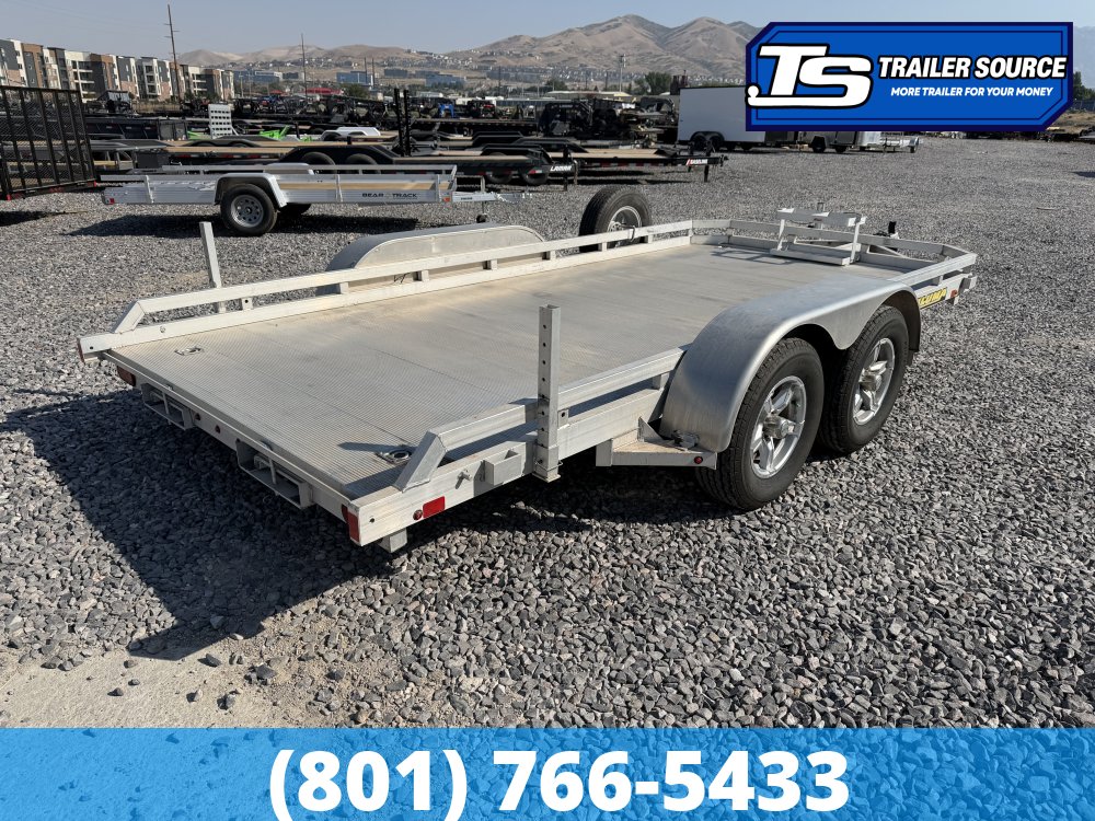 6.5x14 Aluma UTILITY Equipment Trailer - 7K GVWR - Alloy Wheels, Slide Out Ramps, Spare Tire, Stabilizer Jacks
