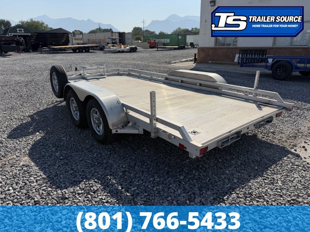6.5x14 Aluma UTILITY Equipment Trailer - 7K GVWR - Alloy Wheels, Slide Out Ramps, Spare Tire, Stabilizer Jacks