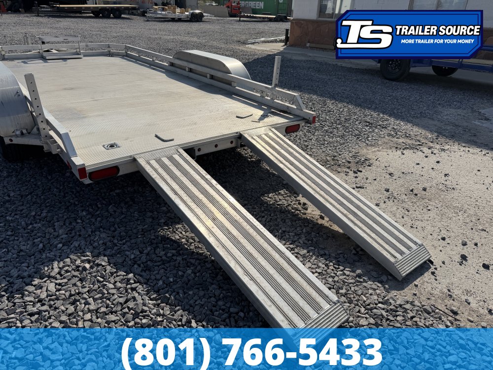 6.5x14 Aluma UTILITY Equipment Trailer - 7K GVWR - Alloy Wheels, Slide Out Ramps, Spare Tire, Stabilizer Jacks