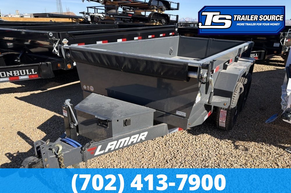 5x10 Lamar DS Dump Trailer - 18" Sides - 10K GVWR -