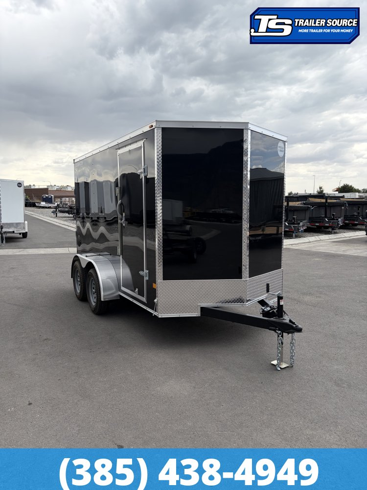 6x12 Wells Cargo FastTrac Enclosed Cargo Trailer - 6'6" Interior - 7K GVWR - .080 PolyCor, Ramp Door, Ramp Extension