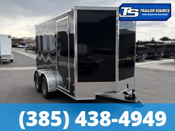 6x12 Wells Cargo FastTrac Enclosed Cargo Trailer - 6'6" Interior - 7K GVWR - .080 PolyCor, Ramp Door, Ramp Extension