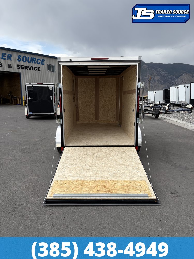 6x12 Wells Cargo FastTrac Enclosed Cargo Trailer - 6'6" Interior - 7K GVWR - .080 PolyCor, Ramp Door, Ramp Extension