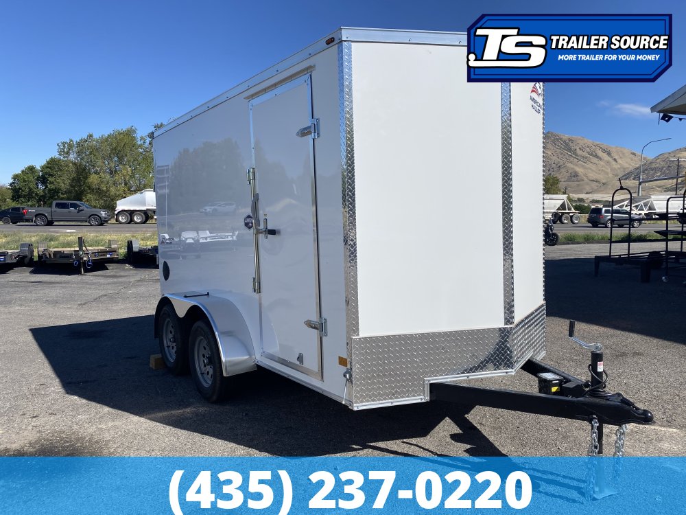 6x12 American Hauler Arrow Enclosed Cargo Trailer - 6'6" Interior - 7K GVWR - .080 PolyCor