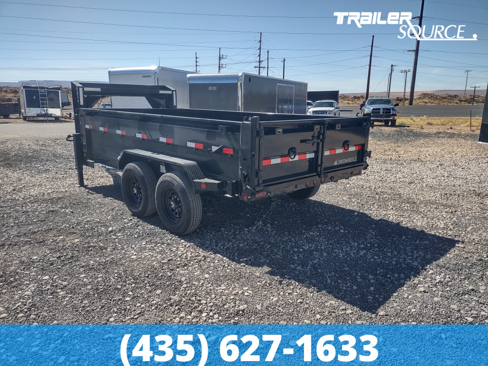 7x14 Iron Bull DTG 24" Sides 15K Gooseneck Dump