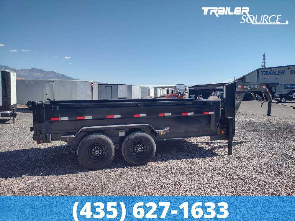 7x14 Iron Bull DTG 24" Sides 15K Gooseneck Dump