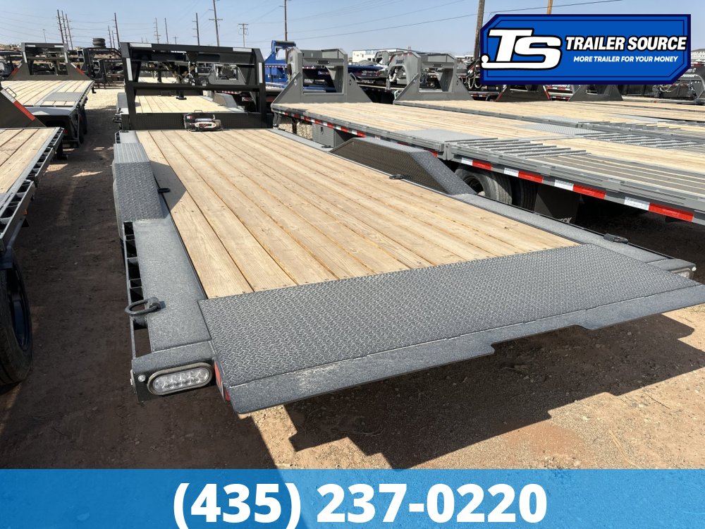 8.5x24 Maxx-D T6X Gooseneck Power Tilt Trailer -  14K GVWR - Wide Body w/ Drive Over Fenders, Winch Package
