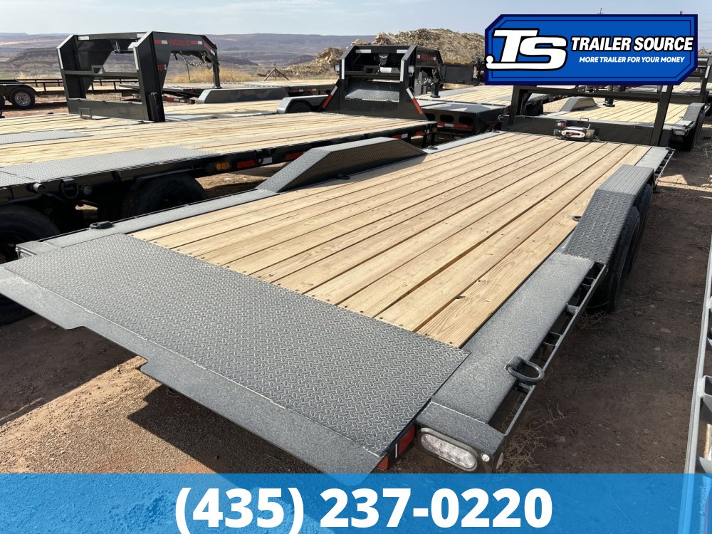 8.5x24 Maxx-D T6X Gooseneck Power Tilt Trailer -  14K GVWR - Wide Body w/ Drive Over Fenders, Winch Package