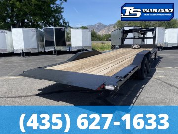 8.5x24 Maxx-D T6X Gooseneck Power Tilt Trailer -  14K GVWR - Wide Body w/ Drive Over Fenders, Winch Package