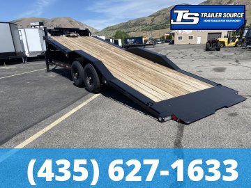 8.5x24 Maxx-D T6X Gooseneck Power Tilt Trailer -  14K GVWR - Wide Body w/ Drive Over Fenders, Winch Package