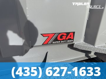 7x16 Diamond C LPT 307 Dump Trailer - 32" Sides - 24K GVWR 7G Floor and Walls, Board Brackets, Hydraulic Jack(s)