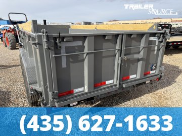 7x16 Diamond C LPT 307 Dump Trailer - 32" Sides - 24K GVWR 7G Floor and Walls, Board Brackets, Hydraulic Jack(s)