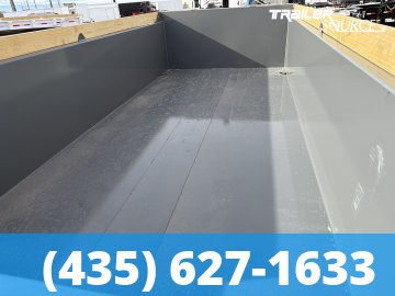 7x16 Diamond C LPT 307 Dump Trailer - 32" Sides - 24K GVWR 7G Floor and Walls, Board Brackets, Hydraulic Jack(s)