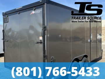 8.5x16 American Hauler Night Hawk Enclosed Cargo Trailer - 7'0" Interior - 10K GVWR - Black Out Package, Dovetail