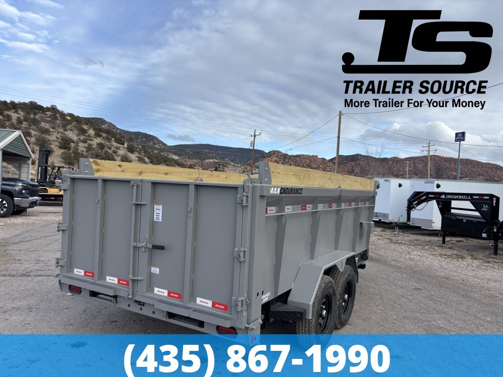 7x14 Liberty LD Dump Trailer - 40" Sides - 15.4K GVWR - 2 Tone Color