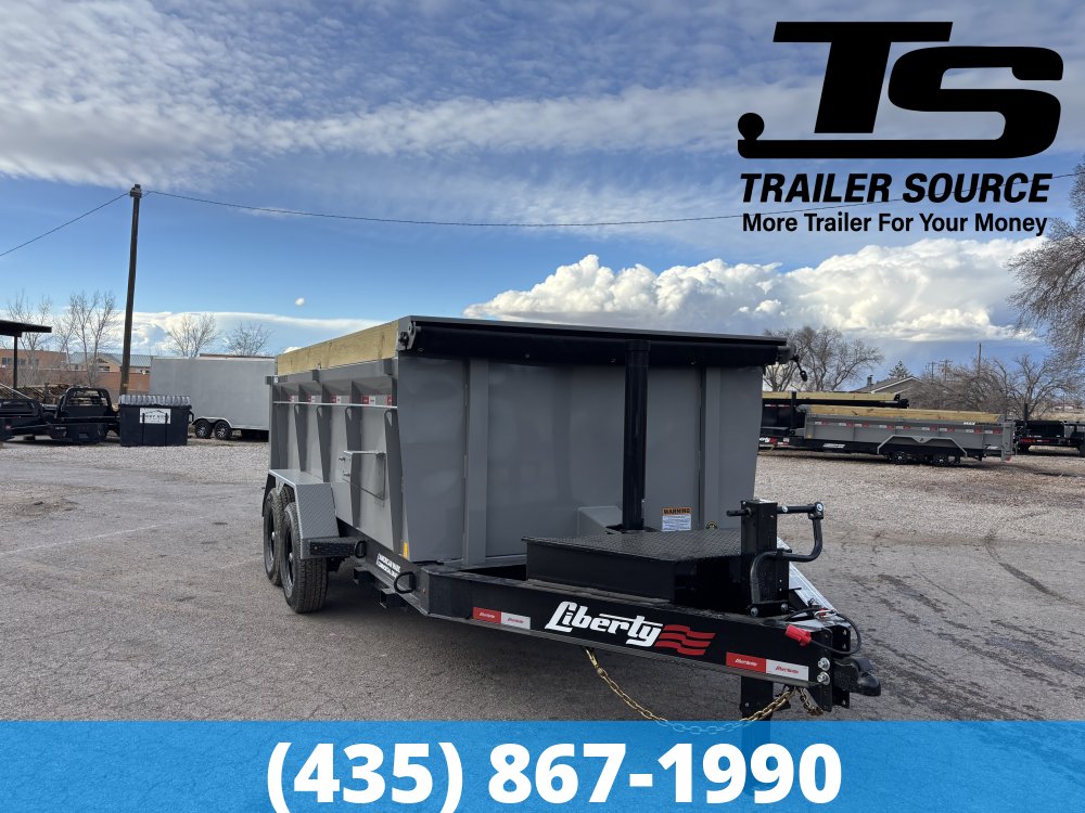 7x14 Liberty LD Dump Trailer - 40" Sides - 15.4K GVWR - 2 Tone Color