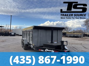 7x14 Liberty LD Dump Trailer - 40" Sides - 15.4K GVWR - 2 Tone Color