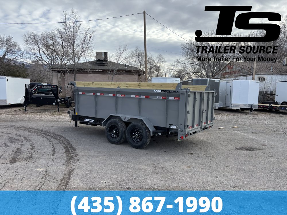 7x14 Liberty LD Dump Trailer - 40" Sides - 15.4K GVWR - 2 Tone Color