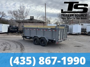 7x14 Liberty LD Dump Trailer - 40" Sides - 15.4K GVWR - 2 Tone Color