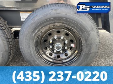 7x14 Lamar DT Dump Trailer - 24" Sides - 14K GVWR - Stabilizer Jacks, Telescopic