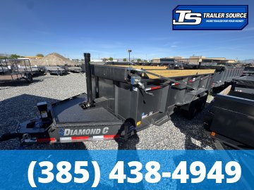 7x16 Diamond C LPT 208 Dump Trailer - 32" Sides - 18K GVWR - 18 Ply Tires