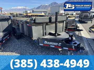 7x16 Diamond C LPT 208 Dump Trailer - 32" Sides - 18K GVWR - 18 Ply Tires