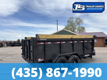 7x14 Liberty LD Dump Trailer - 40" Sides - 15.4K GVWR - 2 Tone Color