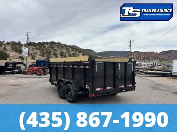 7x14 Liberty LD Dump Trailer - 40" Sides - 15.4K GVWR - 2 Tone Color