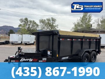 7x14 Liberty LD Dump Trailer - 40" Sides - 15.4K GVWR - 2 Tone Color