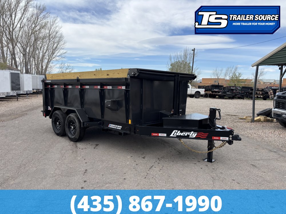 7x14 Liberty LD Dump Trailer - 40" Sides - 15.4K GVWR - 2 Tone Color