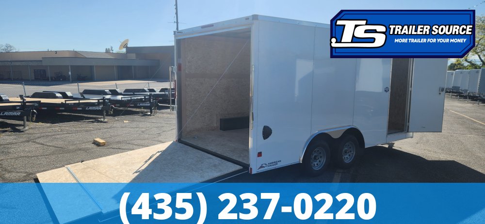 8.5x16 American Hauler Arrow Deluxe Enclosed Cargo Trailer - 7'0" Interior - 7K GVWR - Dovetail, Ramp Door