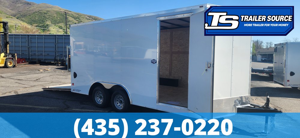 8.5x16 American Hauler Arrow Deluxe Enclosed Cargo Trailer - 7'0" Interior - 7K GVWR - Dovetail, Ramp Door