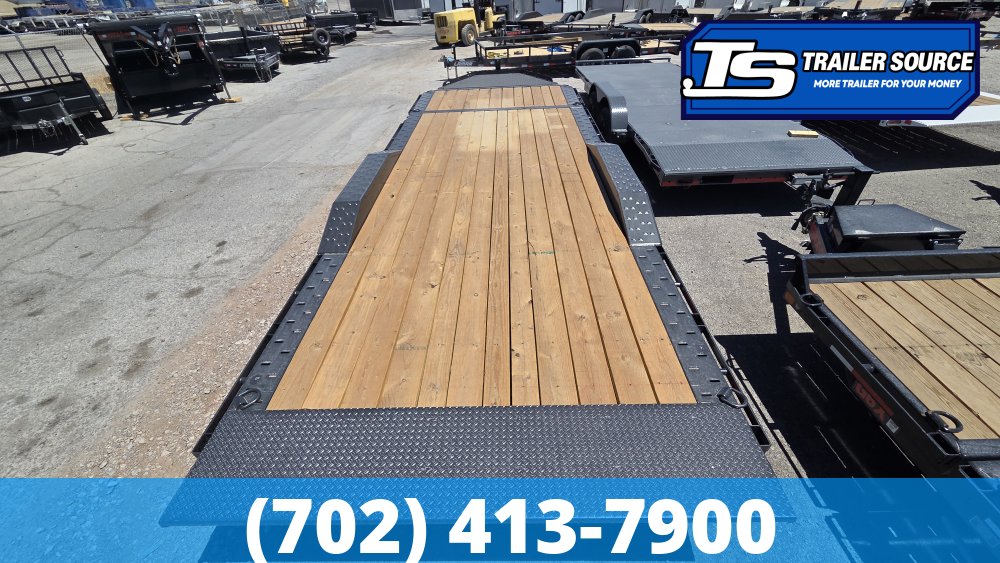 8.5x22 Diamond C HXD 207 Wide Body w/ Drive Over Fenders Tilt Trailer - 15.5K GVWR -
