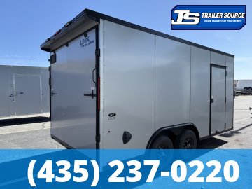 8.5x16 Look ST DLX Enclosed Cargo Trailer - 7'0" Interior - 10K GVWR - .080 PolyCor, Black Out Package, Rear Spoiler w/ Load Lights