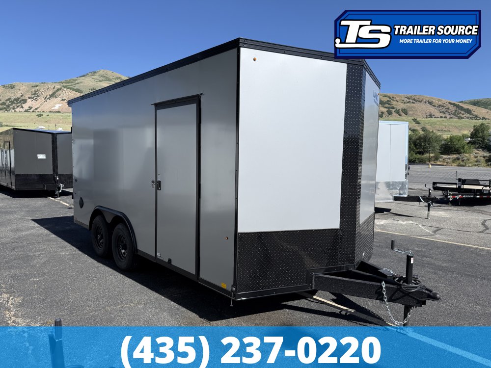 8.5x16 Look ST DLX Enclosed Cargo Trailer - 7'0" Interior - 10K GVWR - .080 PolyCor, Black Out Package, Rear Spoiler w/ Load Lights