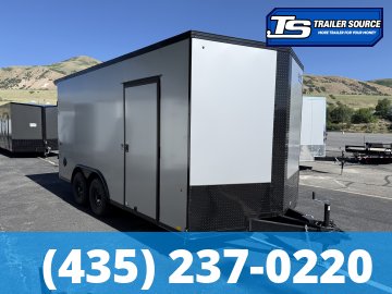 8.5x16 Look ST DLX Enclosed Cargo Trailer - 7'0" Interior - 10K GVWR - .080 PolyCor, Black Out Package, Rear Spoiler w/ Load Lights