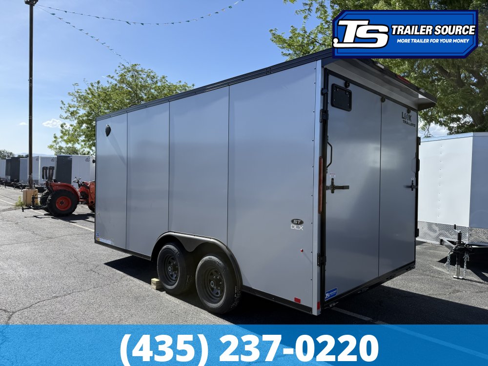 8.5x16 Look ST DLX Enclosed Cargo Trailer - 7'0" Interior - 10K GVWR - .080 PolyCor, Black Out Package, Rear Spoiler w/ Load Lights