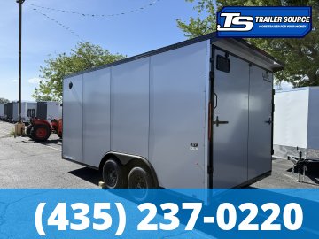 8.5x16 Look ST DLX Enclosed Cargo Trailer - 7'0" Interior - 10K GVWR - .080 PolyCor, Black Out Package, Rear Spoiler w/ Load Lights