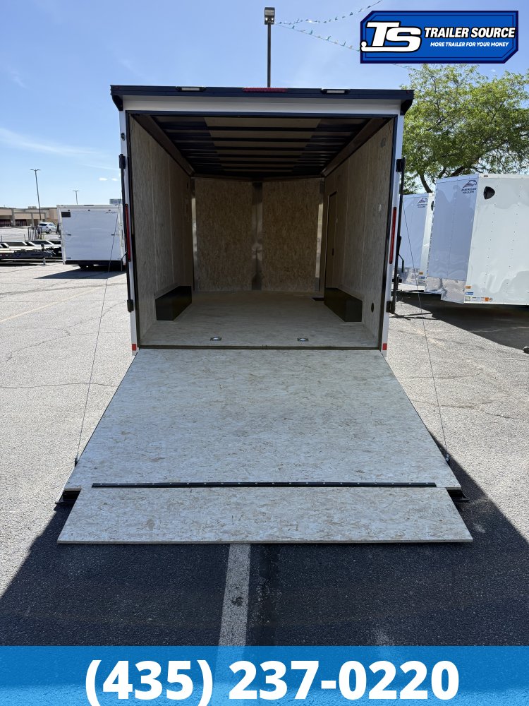 8.5x16 Look ST DLX Enclosed Cargo Trailer - 7'0" Interior - 10K GVWR - .080 PolyCor, Black Out Package, Rear Spoiler w/ Load Lights