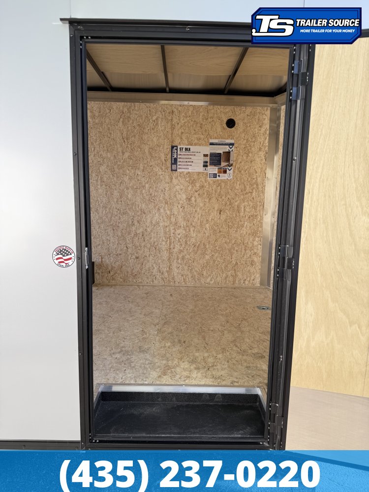 8.5x16 Look ST DLX Enclosed Cargo Trailer - 7'0" Interior - 10K GVWR - .080 PolyCor, Black Out Package, Rear Spoiler w/ Load Lights