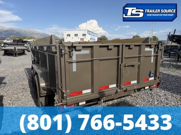 7x14 Diamond C LPT 208 Dump Trailer - 32" Sides - 18K GVWR - 18 Ply Tires, ABS Brakes, Board Brackets, Hydraulic Jack(s)