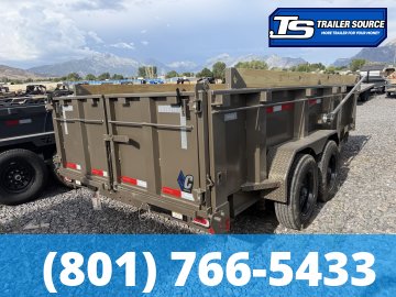 7x14 Diamond C LPT 208 Dump Trailer - 32" Sides - 18K GVWR - 18 Ply Tires, ABS Brakes, Board Brackets, Hydraulic Jack(s)