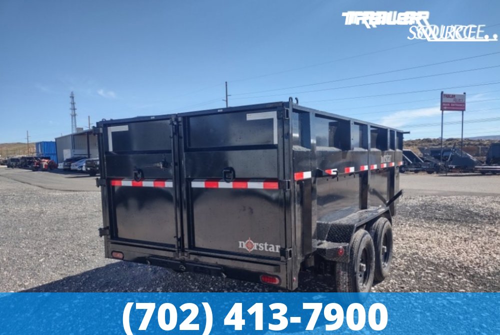 7x14 Norstar Iron Bull DXB 48" Sides 14K Dump Trailer