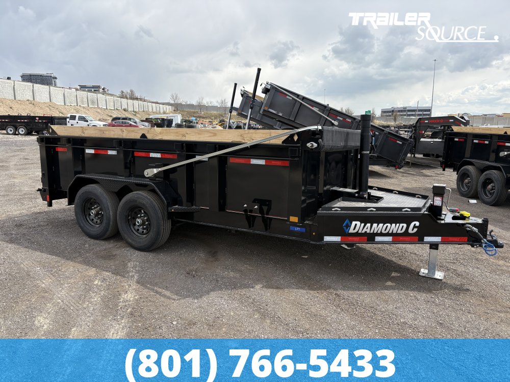 7x14 Diamond C LPT Telescopic Dump 15K 32" Sides Dump