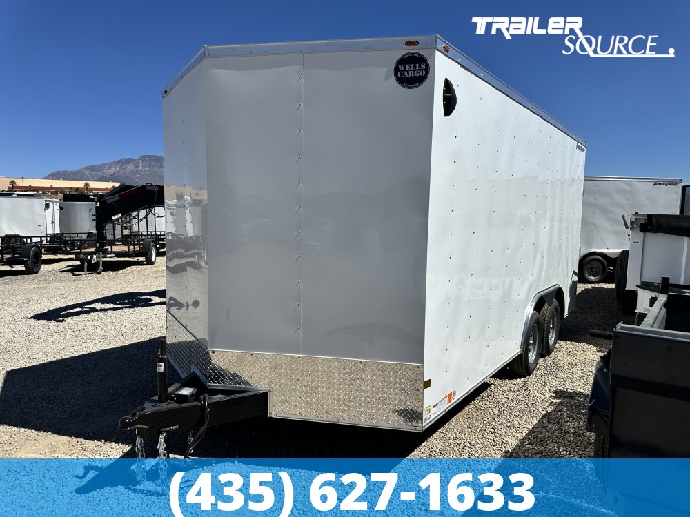 8.5x16 Wells Cargo FastTrac 7'0" Interior 7K Tandem Axle Enclosed Cargo