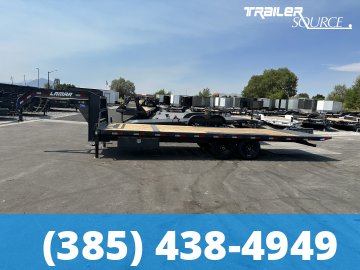 8.5x24 Lamar FA 15K Gooseneck Deckover Tilt